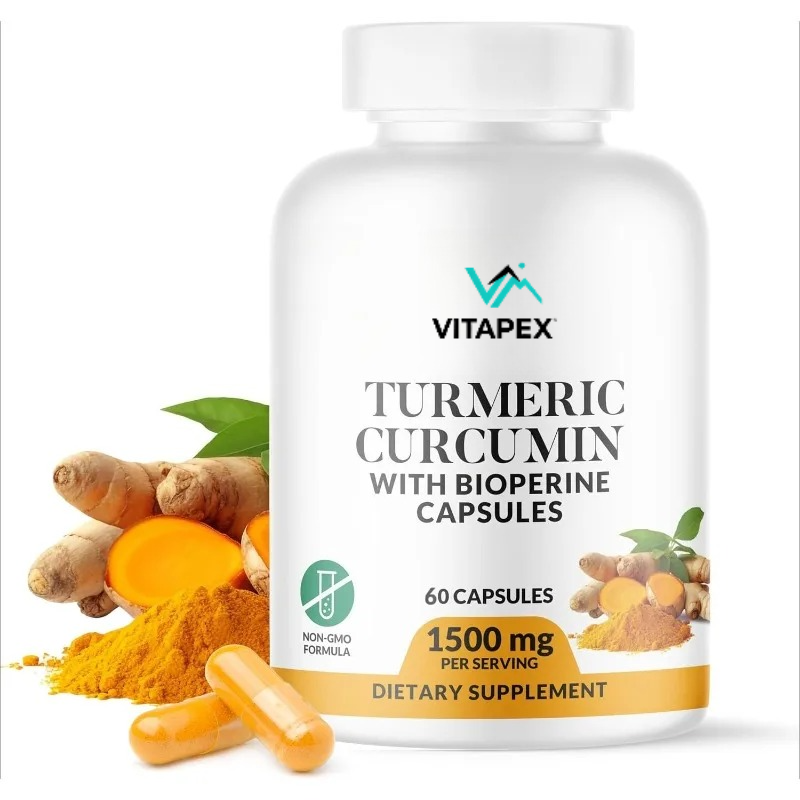 Turmeric Curcumin Capsule - Turmeric Curcumin and BioPerine 1500mg -