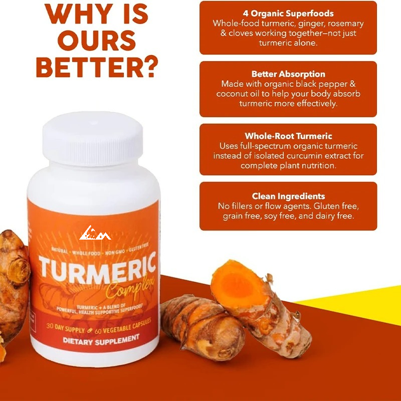 Organic Black Pepper, Turmeric - Turmeric Curcumin Capsule recension och pris
