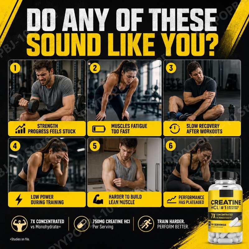 Creatine HCl 750mg 90 Capsules - Nutrition Of Fitness recension och pris