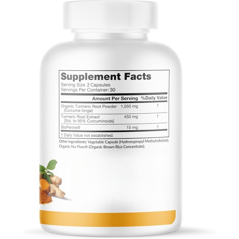Turmeric Curcumin and BioPerin - Turmeric Curcumin Capsule recension och pris